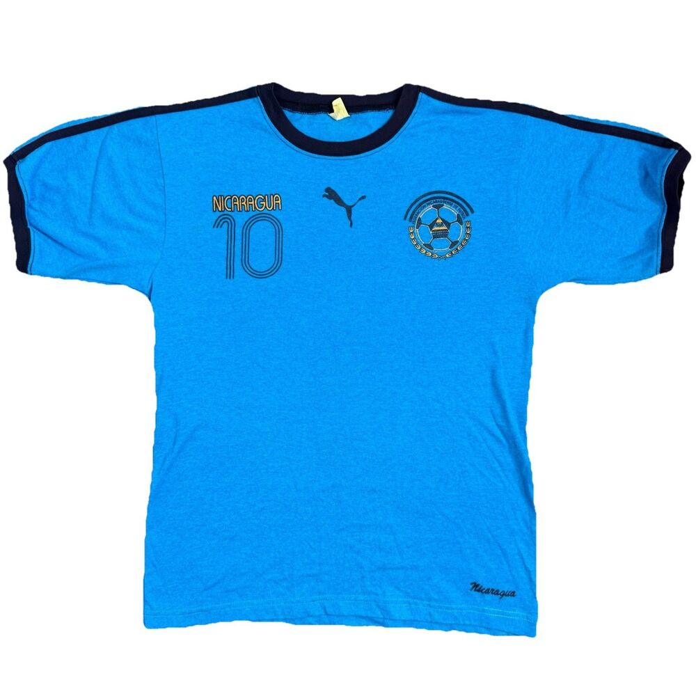 Vintage Keeper Puma Soccer Nicaragua Shirt Mens size S USA Made